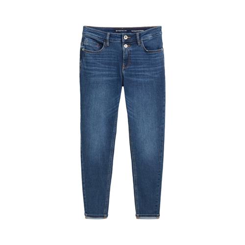 TOM TAILOR Damen Boyfriend Jeans, blau, Uni, Gr. 31/30