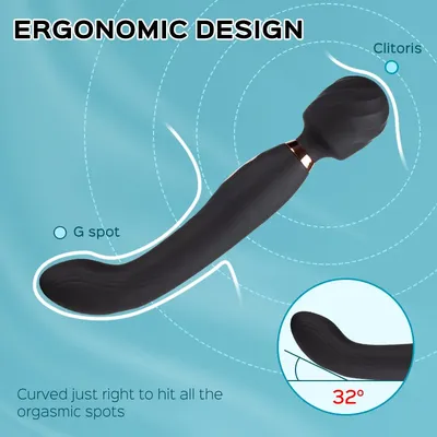 JUNTAME High-Frequency Massage Stick, Mini Portable Vibration Massage, 10 Speed 3 Tapping Muscle