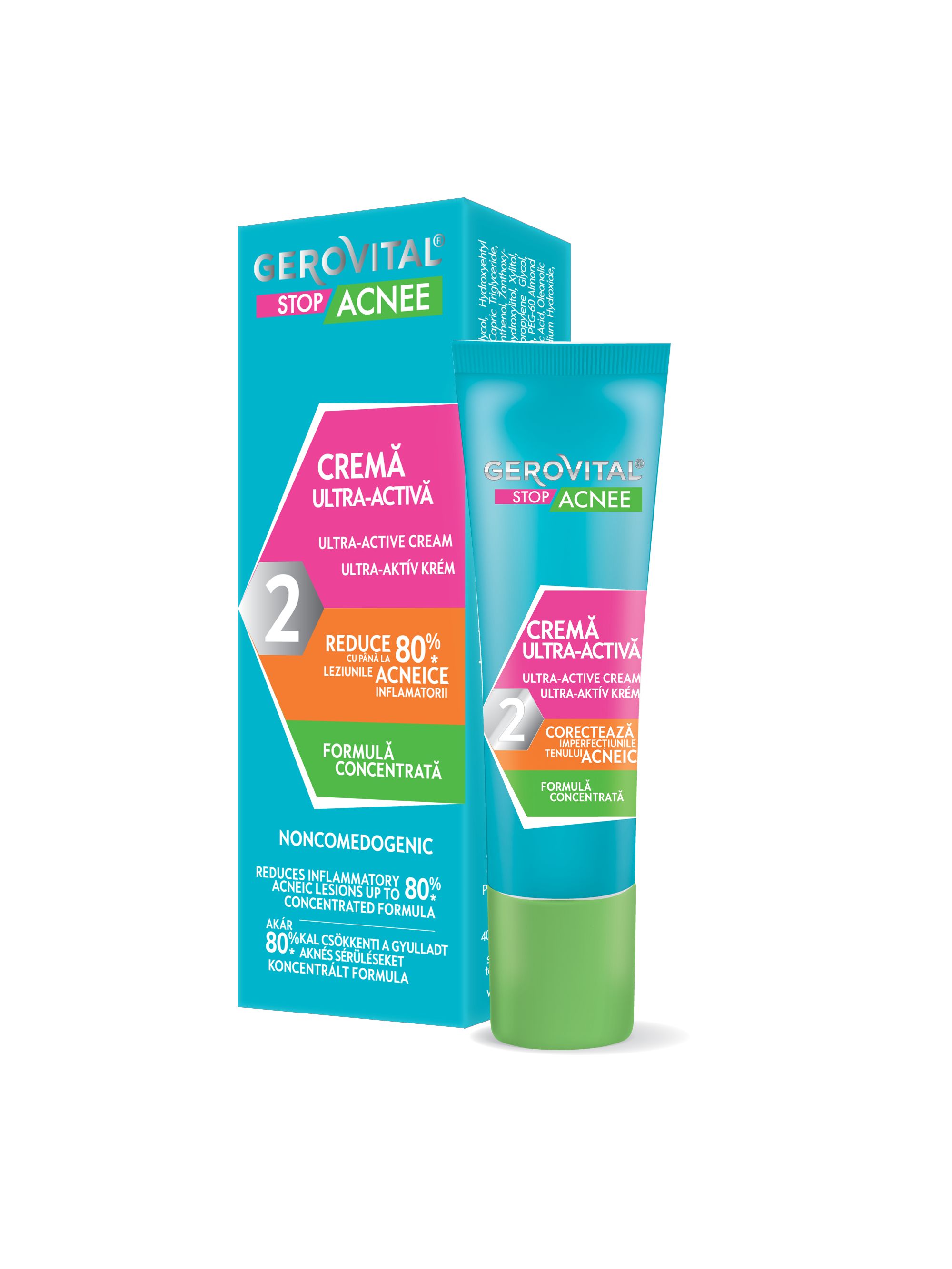 Gerovital Stop Acnee Crema Anti-Acne Ultra Attiva con Acido Salicilico