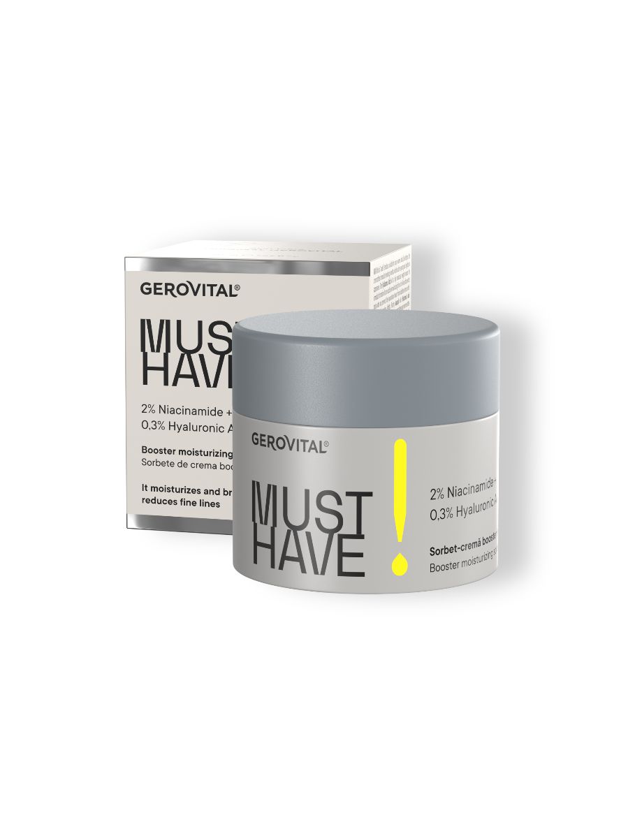 Gerovital Must Have Crema Sorbet Idratante con Niacinamide e Acido Ial