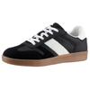 Sneaker ANISTON SHOES, Damen, Gr. 40, schwarz-weiß (schwarz, weiß), Lederimitat, modisch, Schuhe Retrosneaker Skaterschuh Sneaker low, Freizeitschuh, Halbschuh, Schnürschuh - NEUE KOLLEKTION