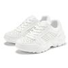 Sneaker LASCANA, Damen, Gr. 39, weiß, Obermaterial: 100% Lederimitat. Futter: 100% Textilmaterial. Decksohle: 100% Textilmaterial. Laufsohle: 100% Synthetik, unifarben, casual, Schuhe, Freizeitschuh, Halbschuh mit kleinen Cut-Outs und Chunky Sohle...