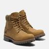 Schnürboots TIMBERLAND "6 inch Premium FTB", Gr. 41,5, braun (wheat full grain), Nubukleder, sportlich, Schuhe, Winterstiefel, Schnürstiefel, Winterschuhe, wasserdicht