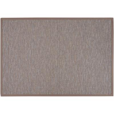Teppich DEKOWE "Naturino Effekt", grau, B:80cm H:8mm L:150cm, Kunstfaser, Teppiche, Flachgewebe, Sisal-Optik, mit Bordüre, In- und Outdoor geeignet Image