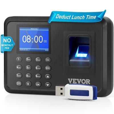 Time Clock, Employee Attendance Machine with Fingerprint, and PIN Punching in One for Employees Small Business