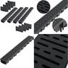 Caniveau de drainage 4 pcs Plastique 4 m - caniveau de drainage - caniveaux de drainage - Home &