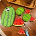 Per Airpods 4 Simulazione Frutta 3D Anguria Custodia per auricolari carina per Airpods 1 2 3 Pro 2 Custodia per auricolare wireless Scatola di ricarica