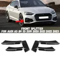 Per Audi A5 B9 Sportback Coupe Cabriolet S5 2019 2020 2021 2022 2023 Paraurti Anteriore Canard Splitter Spoiler Aria Coltello Copertura Trim