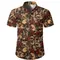 Camicia da uomo con stampa teschio 3d camicia hawaiana Casual retrò per camicia da uomo con teschio