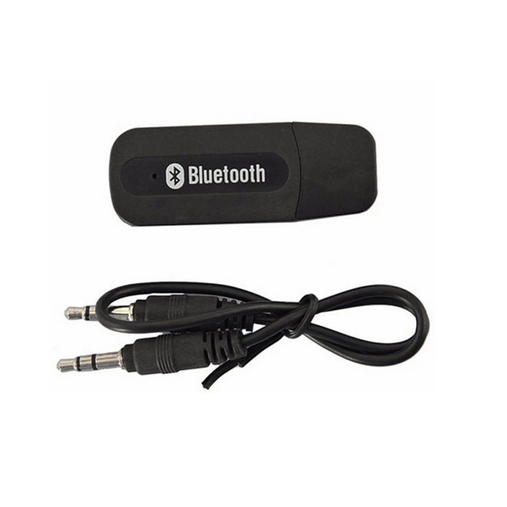 Ricevitore audio USB compatibile Bluetooth per auto Adattatore wireless per auto con cavo dati audio AUX da 3,5 mm per PC portatile