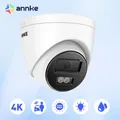 Telecamera IP a torretta di rete IR ANNKE 8MP con rilevamento di veicoli umani microfono integrato da 4MM telecamere di sorveglianza di sicurezza 4K