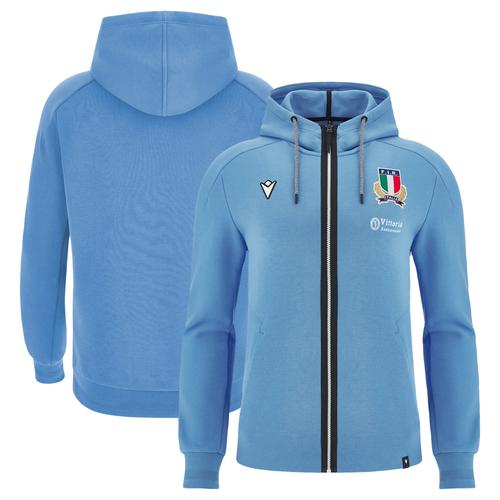 Italia Rugby Travel Hoodie - Blau