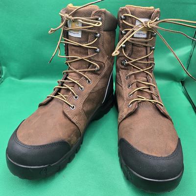 Carhartt Shoes | Carhartt Rugged Flex Composite Toe Working Boots Waterproof Men Size 10us Wide | Color: Brown | Size: 10