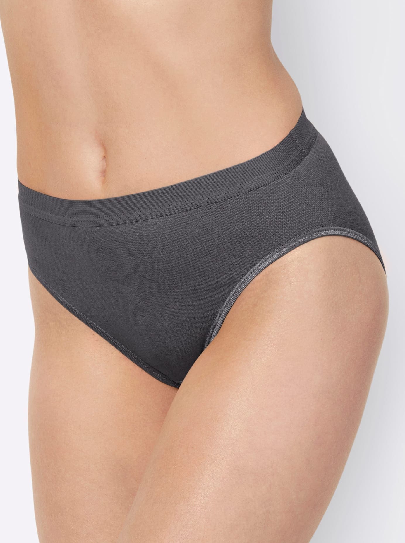 Slip WÄSCHEPUR, Damen, Gr. 38, grau (anthrazit), 95% Modal, 5% Elasthan, Unterhosen Image