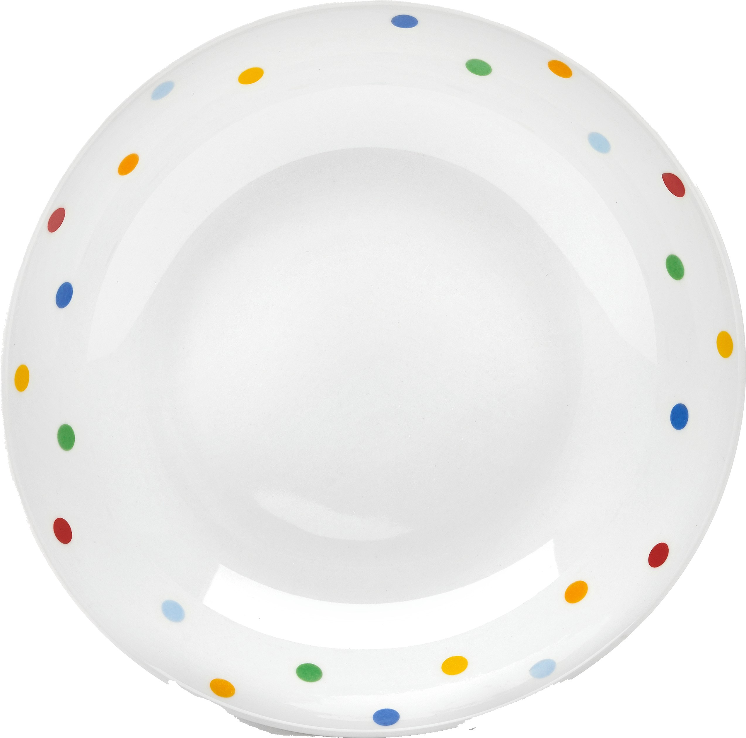 Suppenteller VAN WELL "Capri", bunt, B:20,5cm H:4,8cm L:20,5cm Ø:20,5cm, Porzellan, Speiseteller, spülmaschinen- und mikrowellengeeignet, Porzellan, Ø 20,5 cm