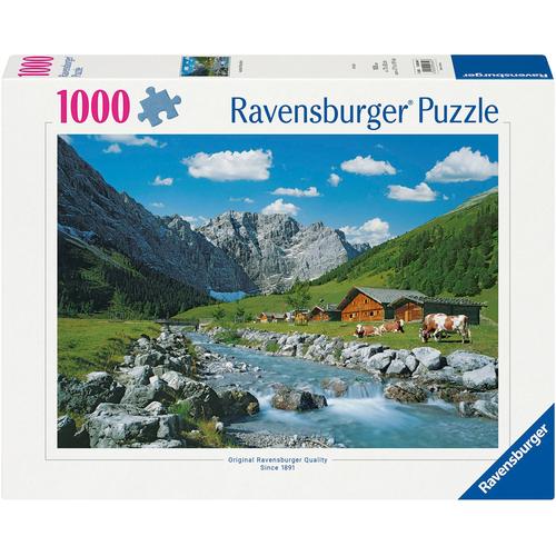 Puzzle RAVENSBURGER ""Karwendelgebirge, Österreich"" Puzzles bunt Kinder Made in Germany; FSC - schützt Wald weltweit