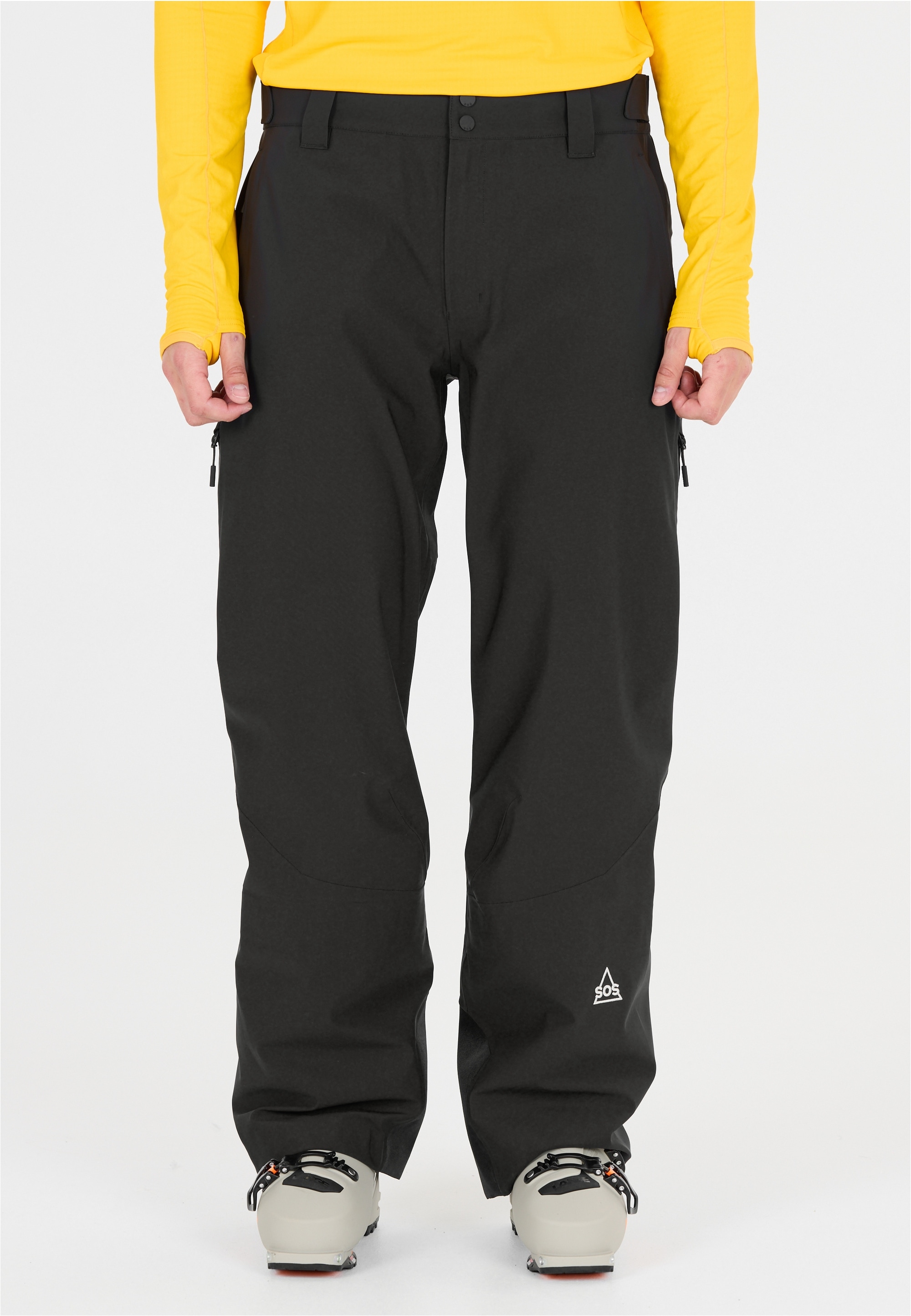 Skihose SOS "Hoverla", Herren, Gr. XL, US-Größen, schwarz, 77% Polyamid, 23% Elasthan, unifarben, lang, Hosen, mit schützenden Features und viel Atmungsaktivität Image