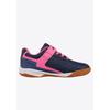 Hallenschuh LOTTO, Gr. 32, blau (navy, fr.pink), Synthetik, Mesh, sportlich, Schuhe, - mit nicht-färbender Sohle