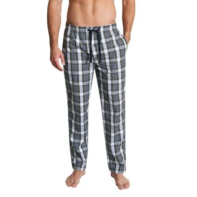 Pyjamahose TOM TAILOR "Dakota", Herren, Gr. 54 (XL), N-Gr, grün (grün, mittel, karo), Popeline, Obermaterial: 100% Baumwolle, kariert, casual, bequem lang, Hosen, mit großem Karo-Design Image