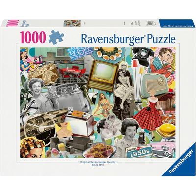 Puzzle RAVENSBURGER "Die 50er Jahre" Puzzles bunt Kinder Made in Germany; FSC - schützt Wald weltweit