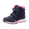 Winterstiefel TROLLKIDS "KIDS HAFJELL WINTER BOOTS", Gr. 33, blau (navy, pink), Synthetik, mehrfarbig, sportlich, Schuhe, wasserdicht, Klettverschluss, reflektierende Details