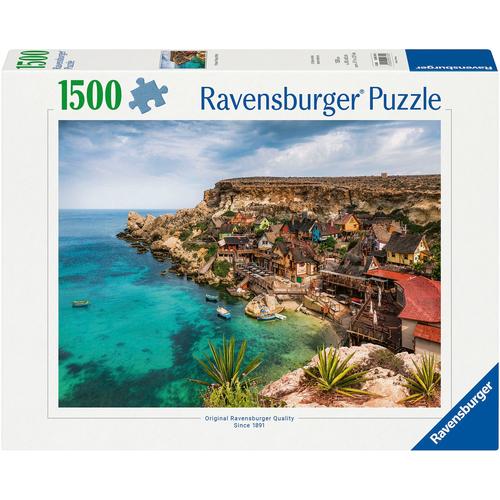 Puzzle RAVENSBURGER ""Popey Village, Malta"" Puzzles bunt Kinder Made in Germany; FSC - schützt Wald weltweit