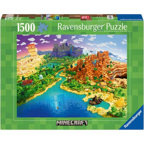 Puzzle RAVENSBURGER ""World of Minecraft"" Puzzles bunt Kinder Made in Germany; FSC - schützt Wald weltweit