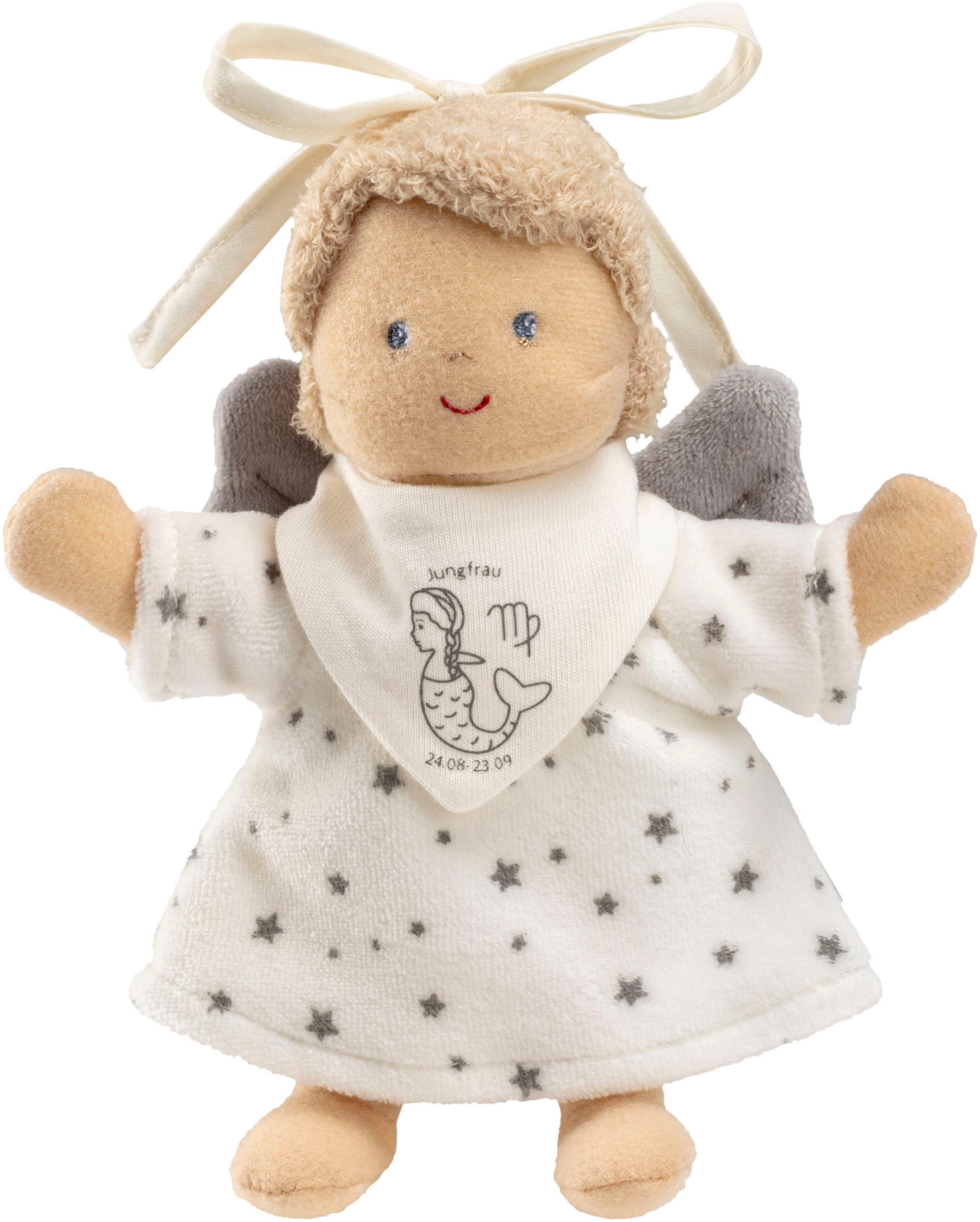 Greifspielzeug STERNTALER "Anhänger Sternzeichen Jungfrau", bunt, Greifspielzeug, KinderB:13cm H:17cm, Flauschstoff, Nicki, Baumwolle, Polyester, B:13cm H:17cm Image
