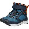 Winterstiefel KEEN "SKUA WINTER WP", Damen, Gr. 37, blau (sky captain, gold flame), Leder, Synthetik, sportlich, Schuhe, Snowboots, Winterboots, Winterschuhe, wasserdicht
