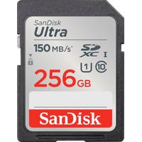 SANDISK Speicherkarte Ultra SDXC, schwarz, 256 GB, Speicherkarten