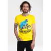 T-Shirt LOGOSHIRT "Sesamstraße - Krümelmonster Motorrad", Herren, Gr. M, gelb, 100% Baumwolle, bedruckt, casual, normal, Rundhals, Kurzarm, Shirts, mit lizenziertem Print