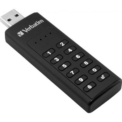 VERBATIM USB-Stick "Keypad Secure 32GB" USB-Sticks Gr. 32 GB GB, schwarz