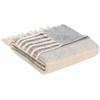 Wohndecke S.OLIVER "s.Oliver Fransendecke", beige (beige, grau), B:150cm L:200cm, Wohndecken, mit Fransen