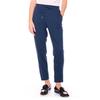 Stoffhose LE TEMPS DES CERISES "ROSI", Damen, Gr. XL, EURO-Größen, blau (dunkelblau), 73% Polyester, 23% Viskose, 4% Elasthan, unifarben, casual, Hosen, mit stilvollem Bindeband