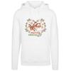 Kapuzenpullover F4NT4STIC "Christmas Hippie Santa And Reindeer", Damen, Gr. M, weiß, Obermaterial: 65% Baumwolle, 35% Polyester, casual, relaxed fit, Langarm, Pullover, Premium Qualität