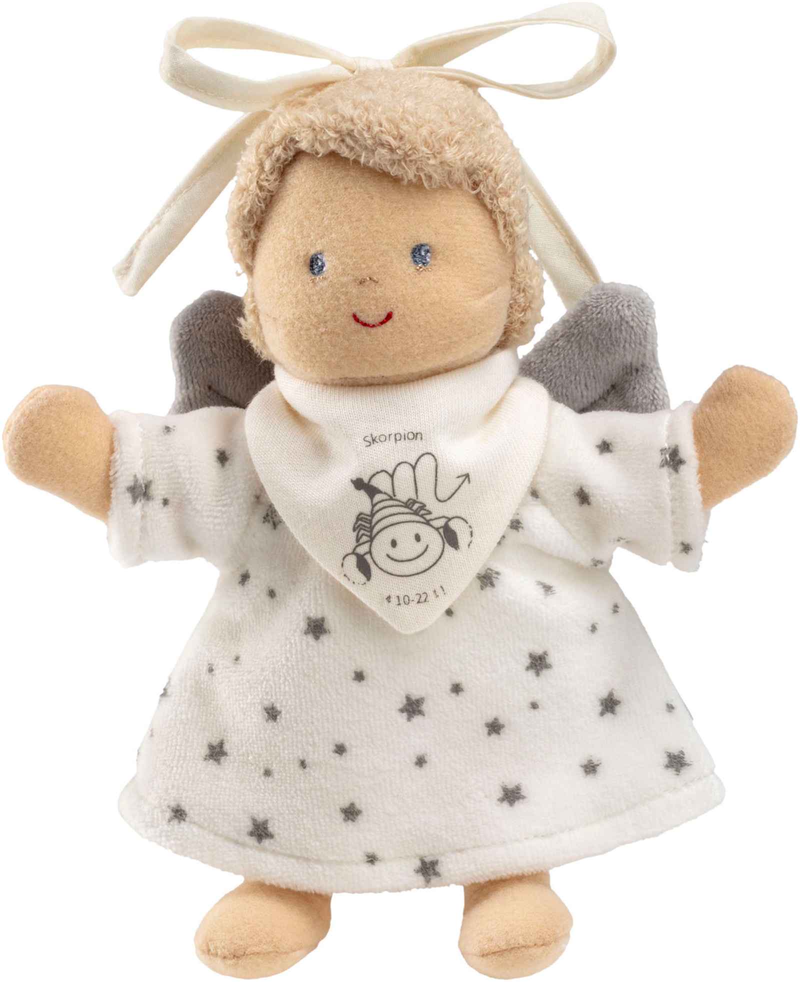 Greifspielzeug STERNTALER "Anhänger Sternzeichen Skorpion", bunt, Greifspielzeug, KinderB:13cm H:17cm, Baumwolle, Flauschstoff, Nicki, Polyester, B:13cm H:17cm