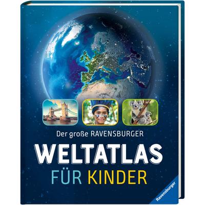 Buch RAVENSBURGER "Der große Ravensburger Weltatlas für Kinder" Bücher bunt FSC - schützt Wald weltweit