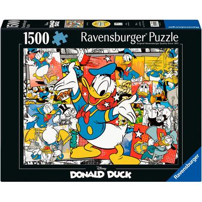 Puzzle RAVENSBURGER "Donald Duck", bunt, Puzzles, KinderB:80cm H:60cm, Made in Germany, B:80cm H:60cm