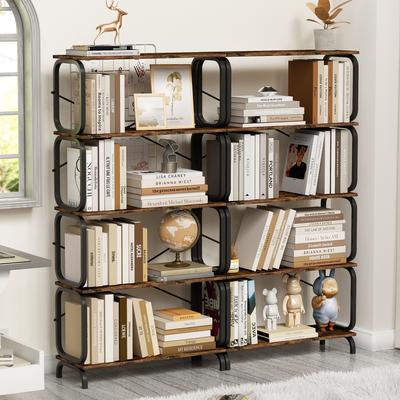 63 in. Tall 5 Tier Large Bookshelf Modern Sturdy Bookcase Tall Freestanding Book Shelf