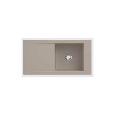 Villeroy & Boch Villeroy&Boch Rechteckiges Spülbecken, Keramikspüle Timeline 60 Almond braun/beige, 100x51cm, reversibel Image