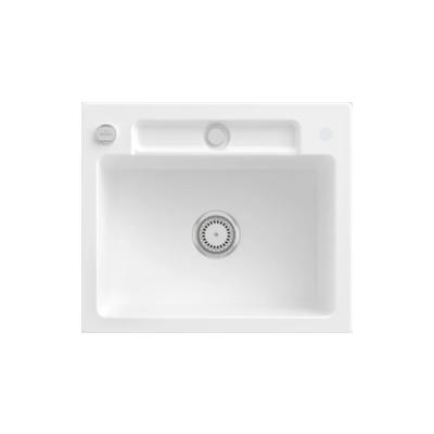 Villeroy & Boch Villeroy&Boch Spülbecken, Küchenspüle Siluet 60 S Stone White 600x510mm, Unterschrankbreite 60cm Image