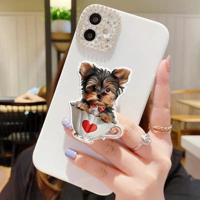 TEMU 1pc Dog Pattern Phone - And Install, , , And , Suitable For Any Phone , And Portable