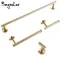 Ensemble d'accessoires de salle de bain en or brossé, Kit de quincaillerie, support mural pour serviettes à main, porte-rouleau de papier toilette, crochet pour peignoir