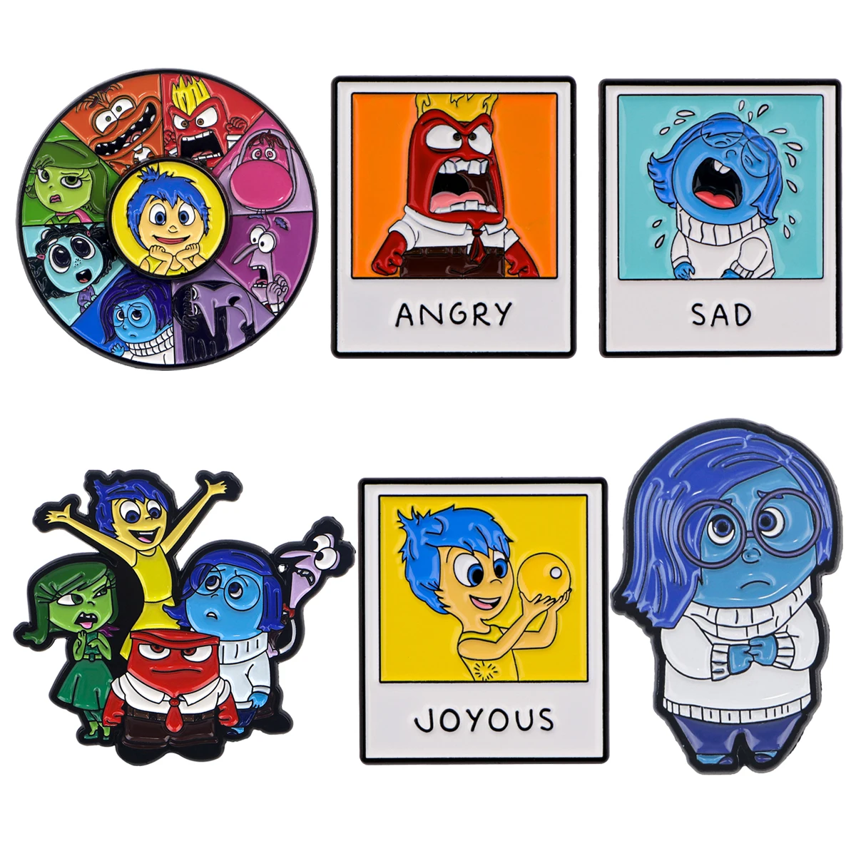 Broche fantaisie en émail pour fille triste, broches pour hommes, Badges à revers, accessoires pour vêtements, bijoux à la mode, cadeaux pour amis