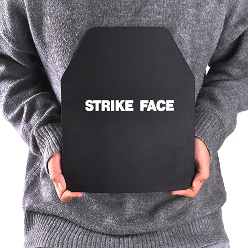 NIJ IIIA 25,4 x 30,5 cm kugelsichere Stahlplatte für taktische Sicherheitsweste, ballistische Körperpanzerung, stichsicheres Verbundplattenbrett Image