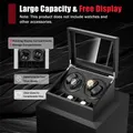 Scatola di visualizzazione automatica per orologi con 2 motori, scatola di visualizzazione in fibra di carbonio, scatola di visualizzazione di fascia alta 4 + 6 per riporre orologi di grande capacità