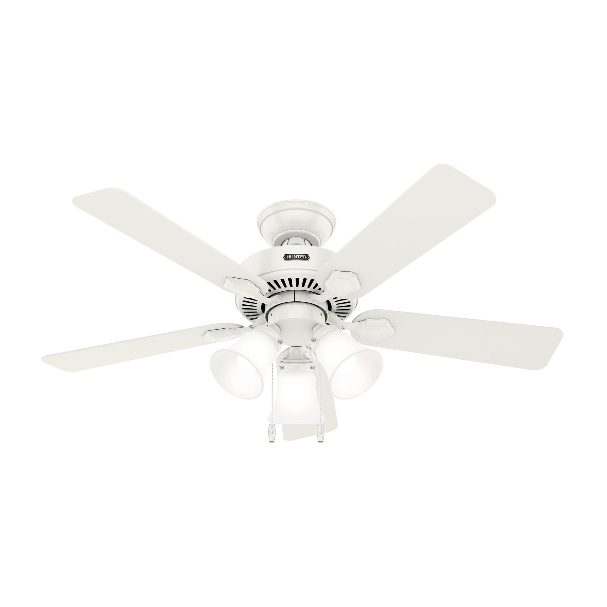 Hunter Fan Swanson 44 Inch Ceiling Fan with Light Kit - 52777