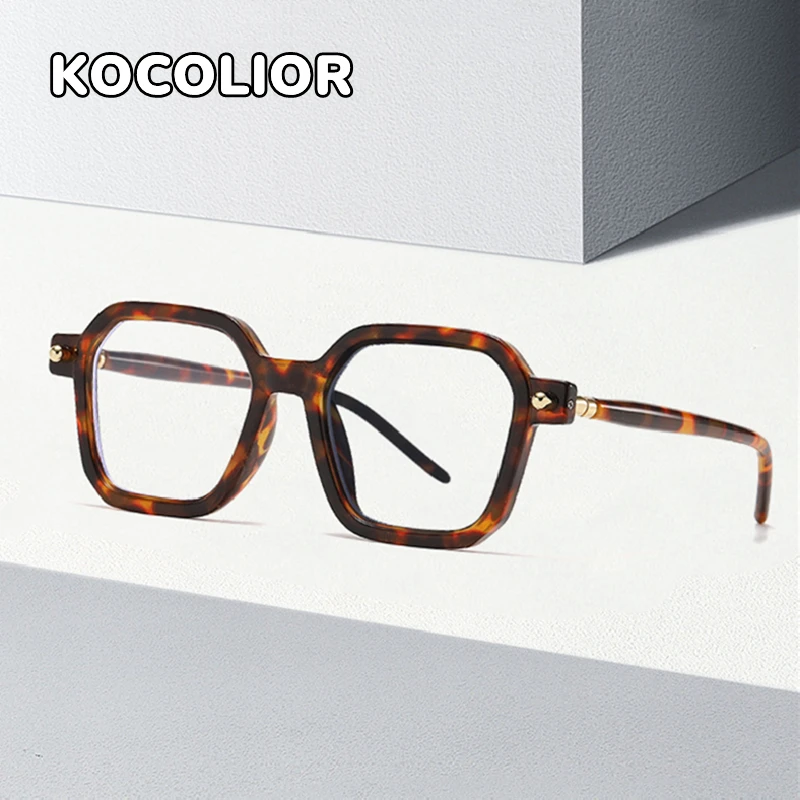 Mode Marke Design Großen Rahmen Anti Blau Licht Photochrome Gläser Männer und frauen Lesebrille Personalisierte Retro Brillen Image