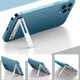Staffa magnetica per supporto per telefono cellulare pieghevole ultra sottile Supporti per telefono cellulare da tavolo in lega metallica Cavalletto di supporto per telefono universale