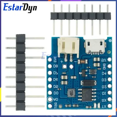 Estardyn Battery Shield V1.1 V1.2 für WEMOS D1 Mini Single Lithium Battery Charging & Boost Image